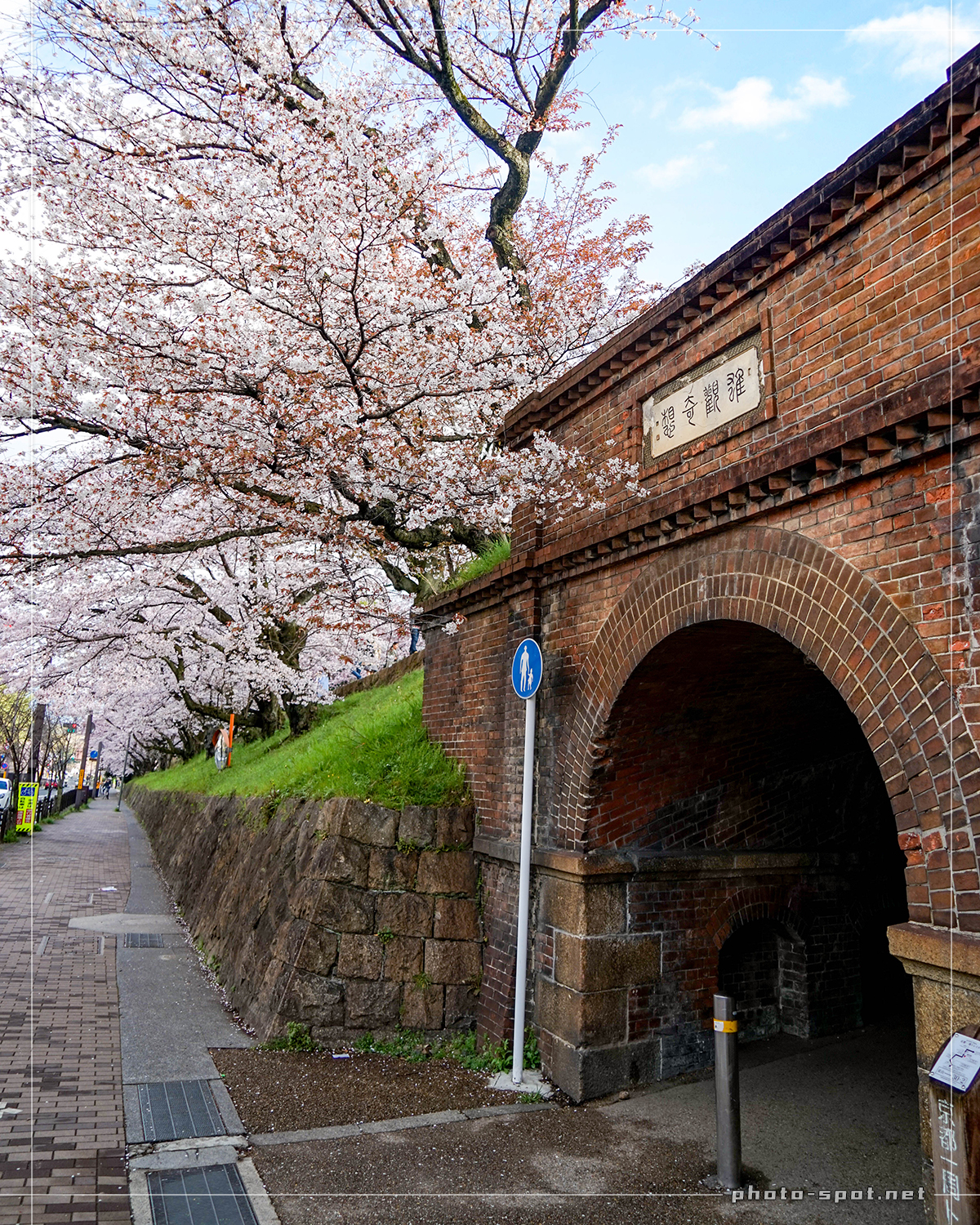 ねじりまんぽ (蹴上トンネル)と桜景色